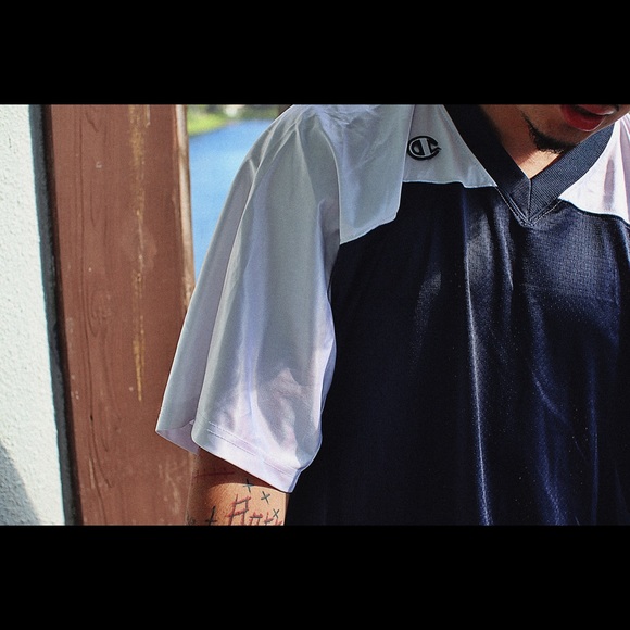 Navy blue as white  champion blank jersey - Picture 2 of 2